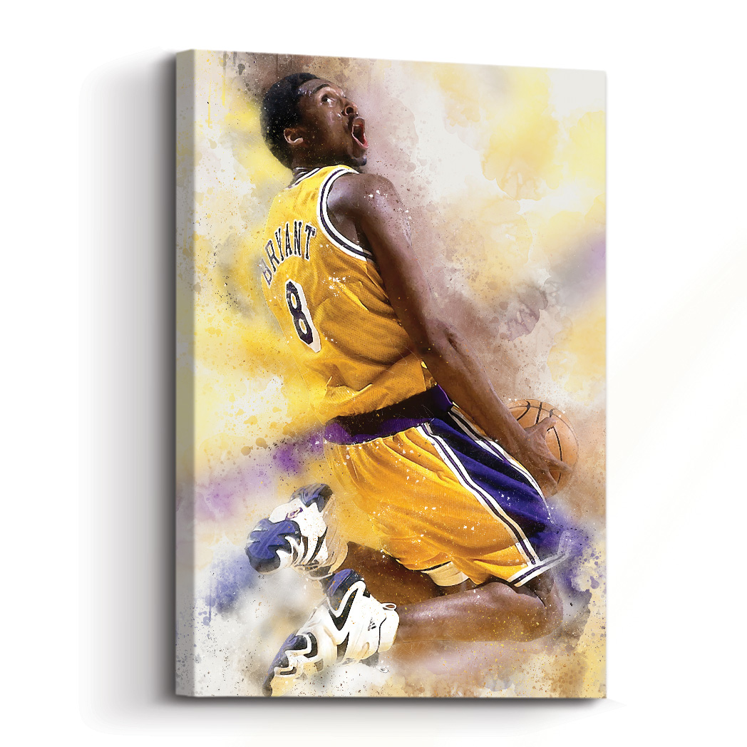 Kobe Bryant Canvas Wall Art Kobe Bryant Wall Art Kobe Bryant 