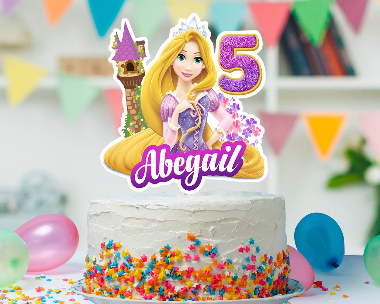Rapunzel Birthday Tangled Cake Topper Rapunzel Cake Topper Tangled Birthday Party